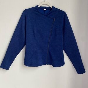 Rare New Balance Isaac Mizrahi Women's Asymmetric Zip Knit Bomber Style Jacket